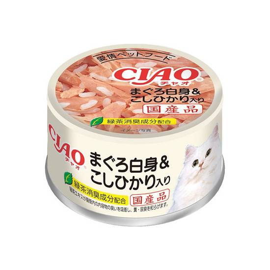 CIAO貓用罐-鮪魚白身&越光米#839229