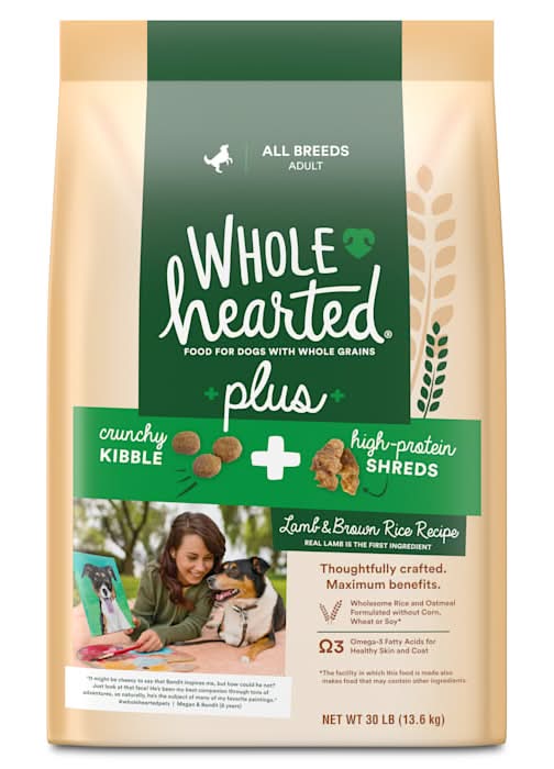 WholeHearted Plus Lamb & Brown Rice Recipe with Whole Grains Dry Dog Food, 30 lbs.