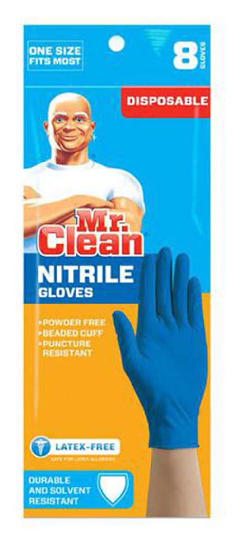 Mr. Clean Disposable Nitrile Gloves (8 ct)
