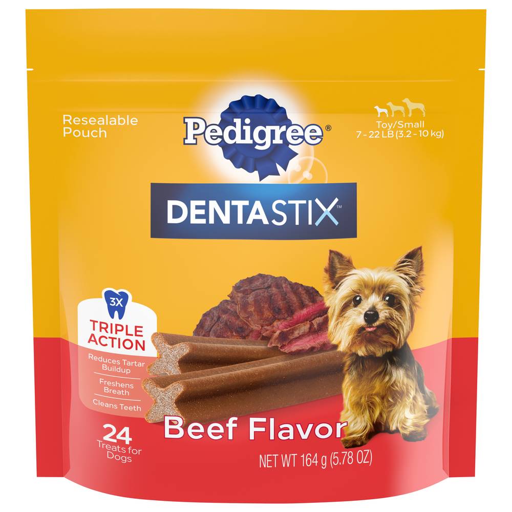 Pedigree Dentastix Treats For Dogs (beef) (24 ct,0.24 oz)