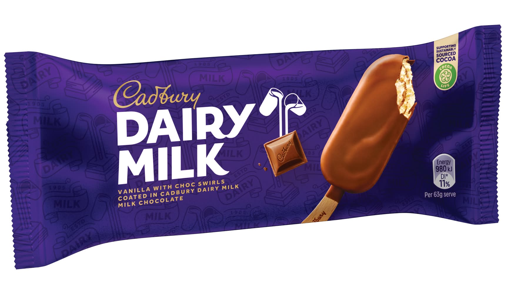 Cadbury Dairy Milk Ice Cream, Vanilla (100mL)