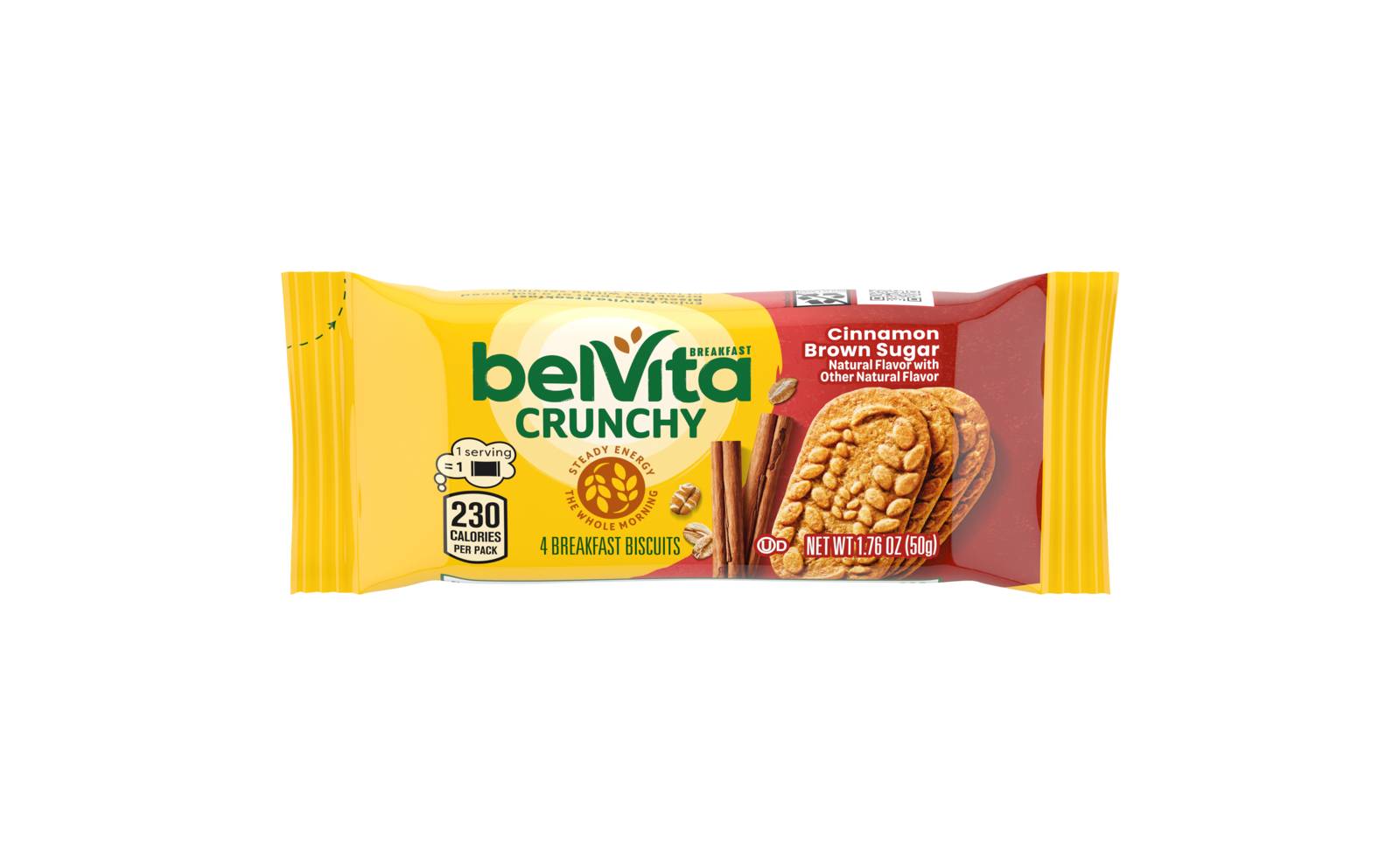 belVita Cinnamon Brown Sugar Breakfast Biscuits (0.44 oz, 4 ct)