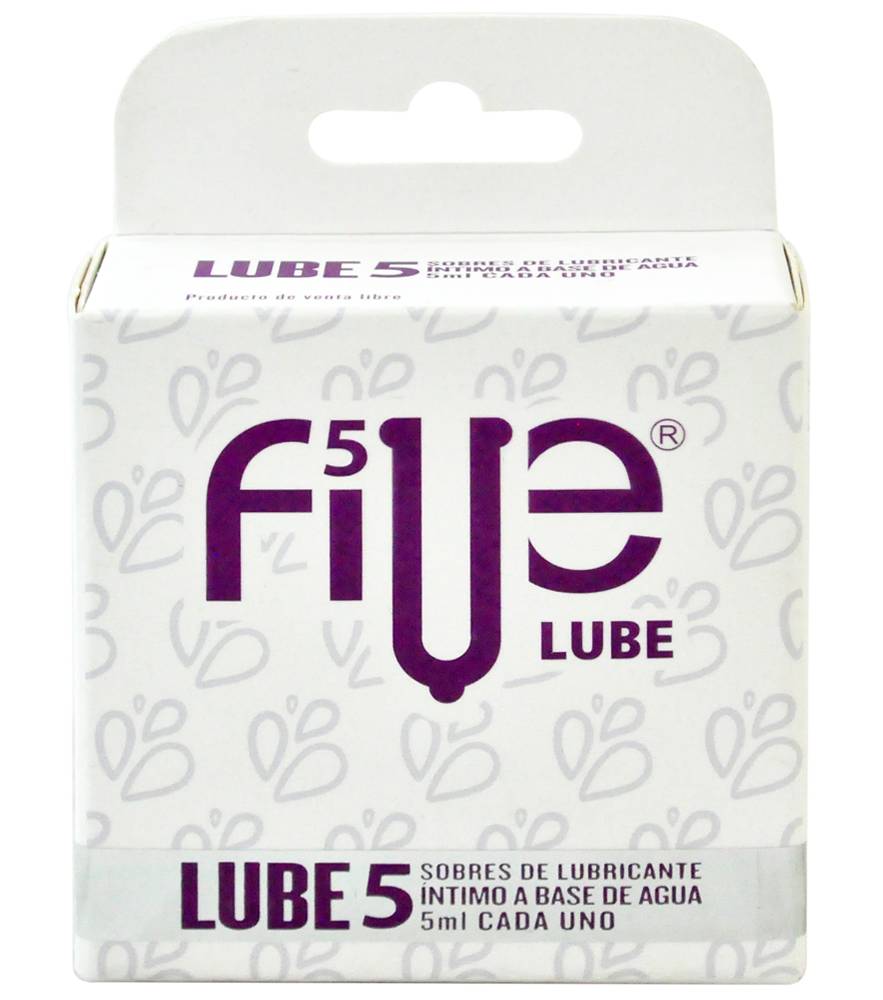 Five GEL LUBRICANTE LUBE SOB 5ML CAJ*5
