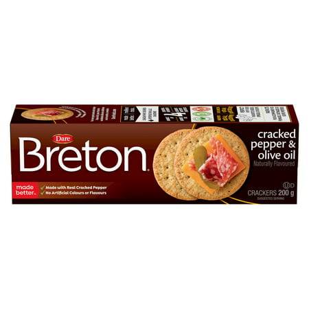 Dare Breton Cracked Pepper & Olive Oil Crackers (200 g)