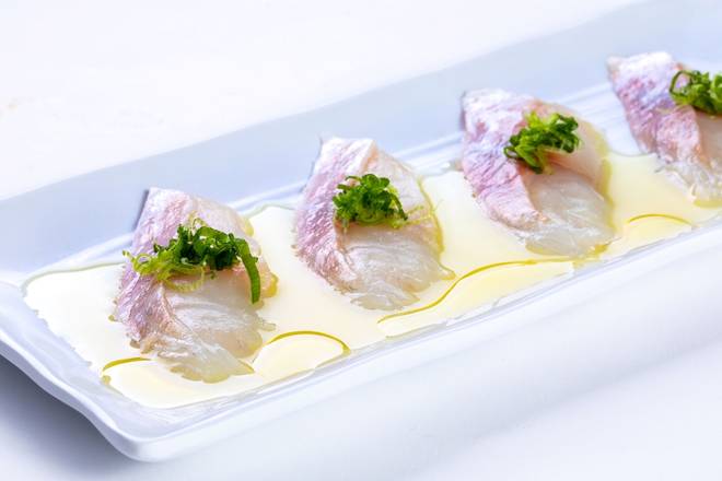 (g055) Snapper Yuzu Sauce Sashimi