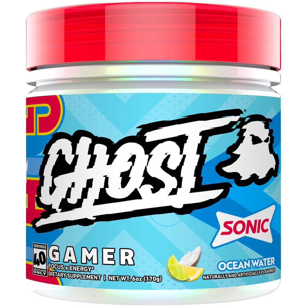 Ghost Gamer Focus X Energy - Sonic® Ocean Water (6 Oz. / 40 Servings)