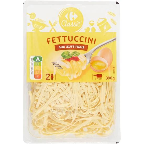 Carrefour Classic' - Pâtes fettuccini aux œufs frais