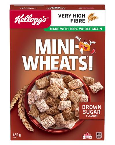 Kellogg's 100 % Whole Grain Mini Wheats, Brown Sugar (460 g)
