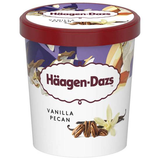 Haagen Dazs obsessions collection crème glacée vanille pecan pot 400 g