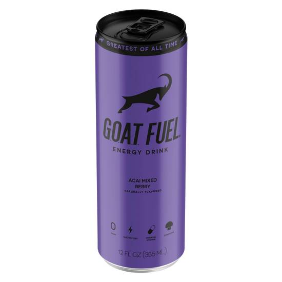 G.O.A.T. Fuel Acai Berry Energy Drink 12oz Can