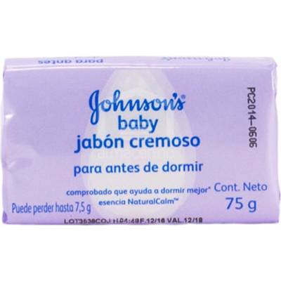 JOHNSON Jabon Barra Cremoso P/Dormir 75gr