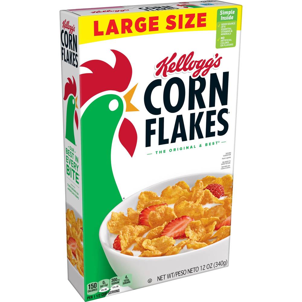 Corn Flakes Breakfast Cereal, 12 OZ