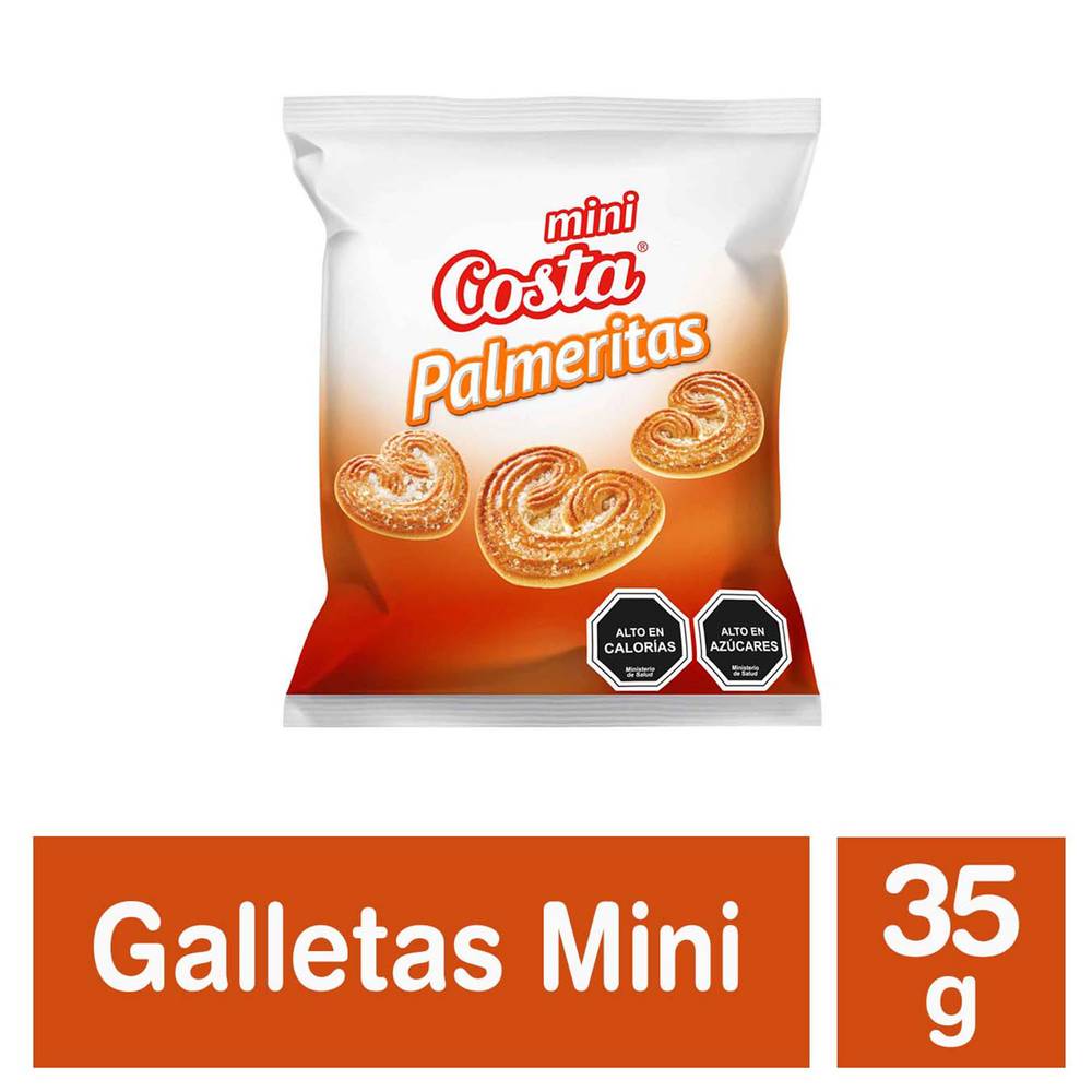 Costa mini galletas palmeritas (bolsa 35 g)