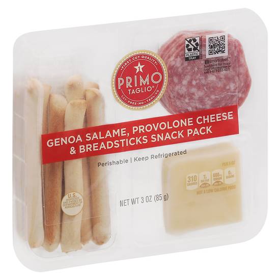Primo Taglio Salame Provolone Cheese & Breadsticks Snack pack