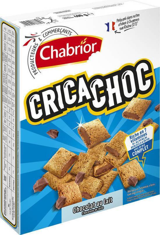 Céréales cricachoc chocolat au lait - chabrior - 400g