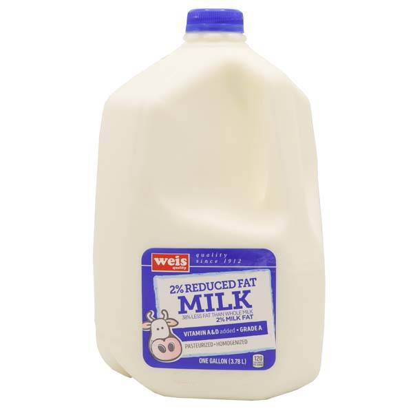 Weis Quality Milk 2% Reduced Fat (127.8 fl oz)