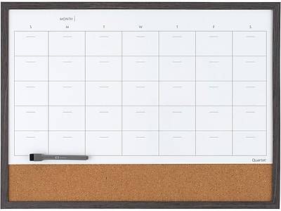 Quartet Combination Magnetic Dry-Erase Calendar Board