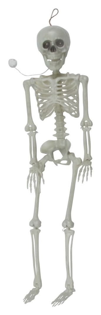 Halloween Light Up Poseable Skeleton Decor, 36 in