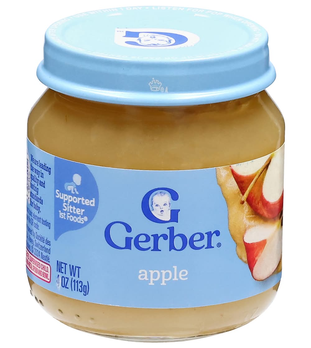 Gerber Natural Apple Baby Food (4 oz)