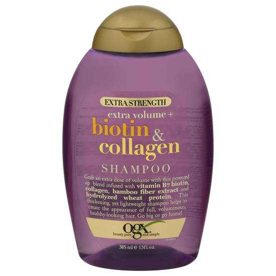 Ogx Extra Strength & Volume Biotin & Collagen Shampoo (13 fl oz)