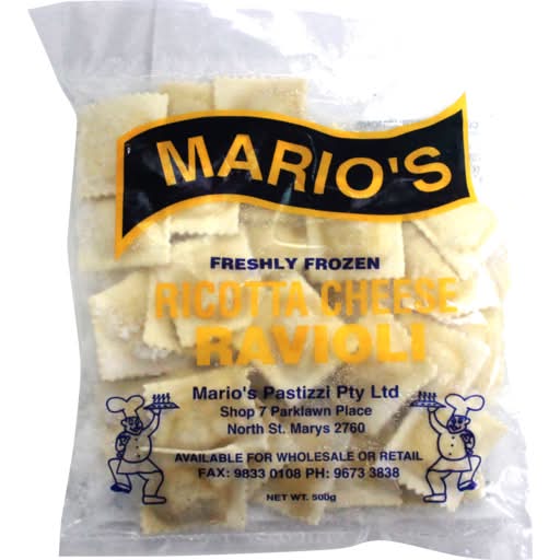 Mario's Ravioli Ricotta & Spinach (500g)