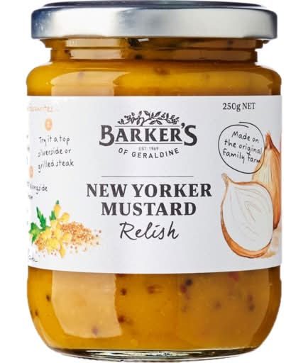 Barker's New Yorker Mustard Relish (250g)