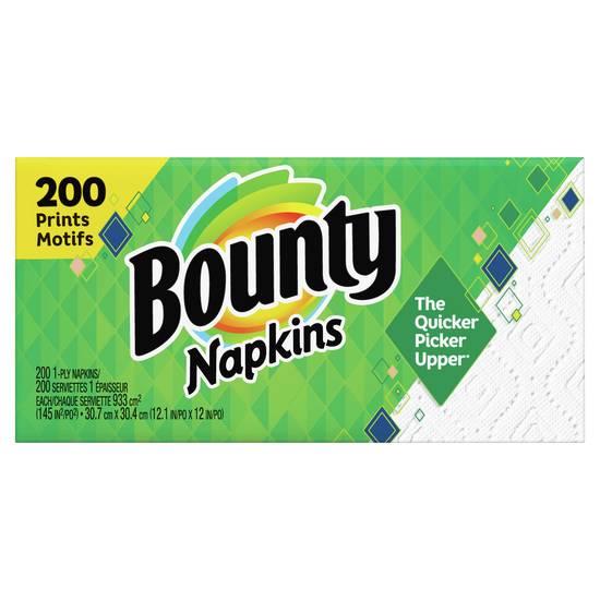 Bounty Quilted 1-Ply Napkins (200 ct)
