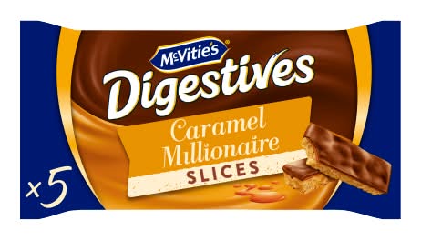McVitie's Caramel, Digestive Slices Snack Cake Bars (5 pack)