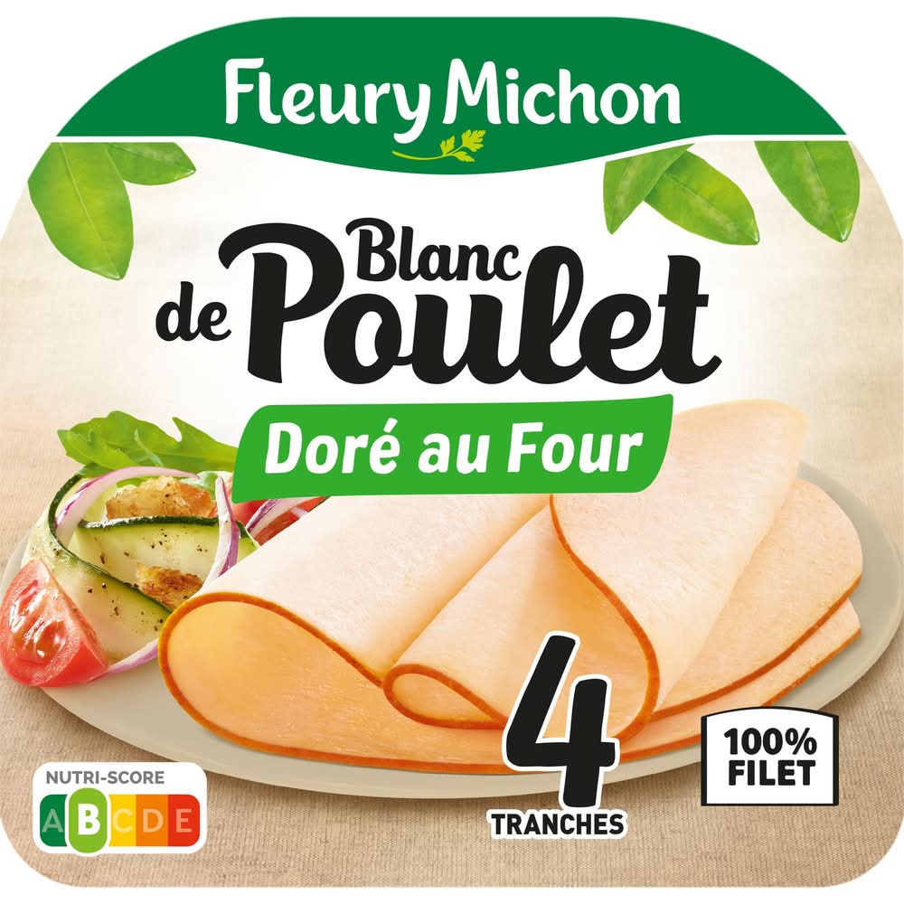 Fleury Michon - Blanc de poulet doré au four (4)