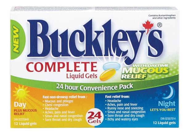 Buckley's Complete Mucous Relief Liquid Gels (24 units)