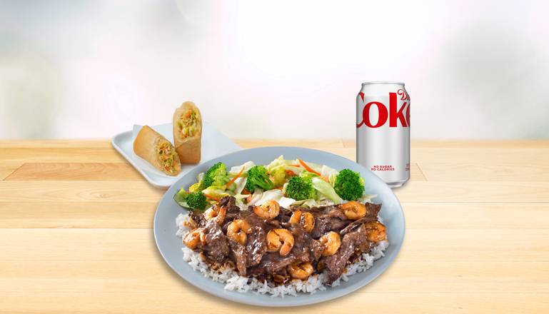 BEEF & SHRIMP TERIYAKI COMBO