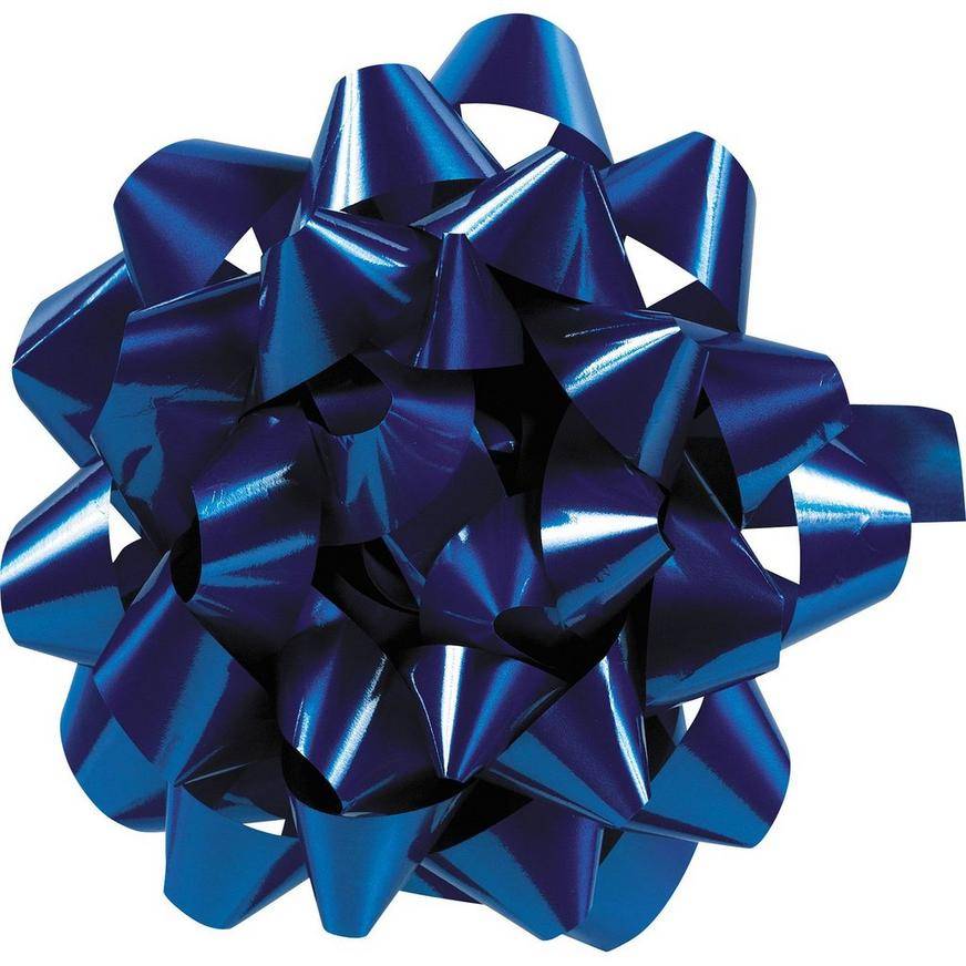 Party City Lacquer Gift Bow (royal blue)