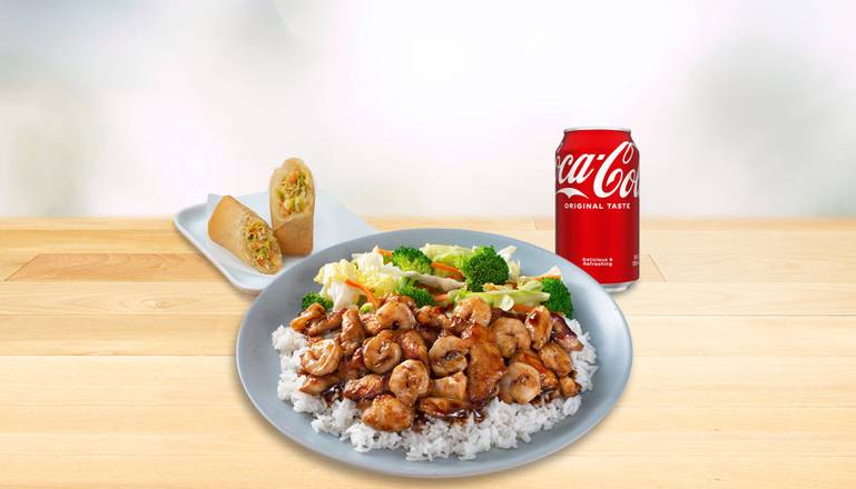 CHICKEN & SHRIMP TERIYAKI COMBO