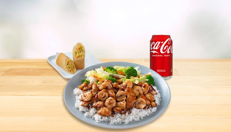 CHICKEN & SHRIMP TERIYAKI COMBO