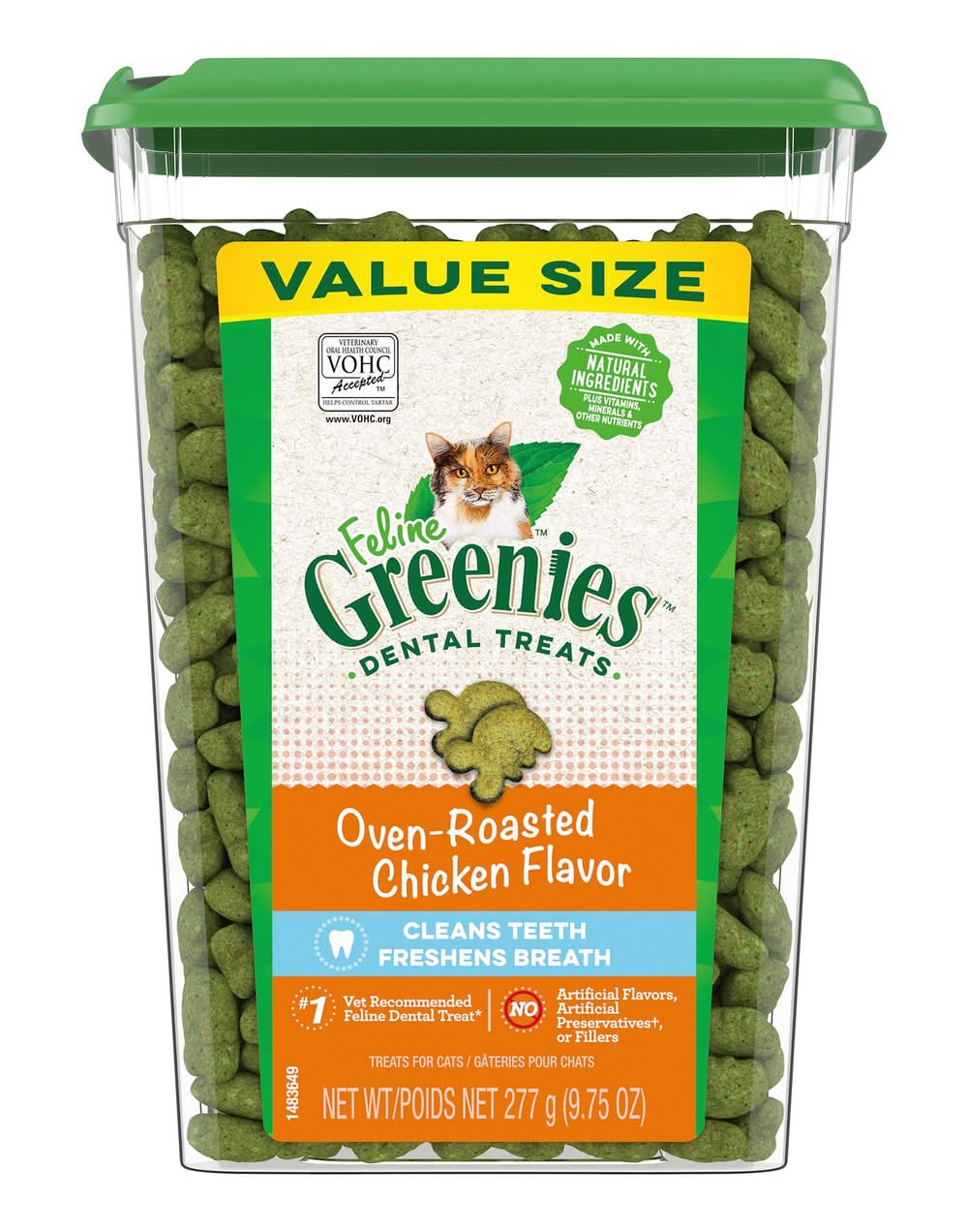 Greenies™ Feline Greenies Adult Cat Dental Treats - Dental Care, Natural, Chicken (Flavor: Chicken, Size: 9.75 Oz)