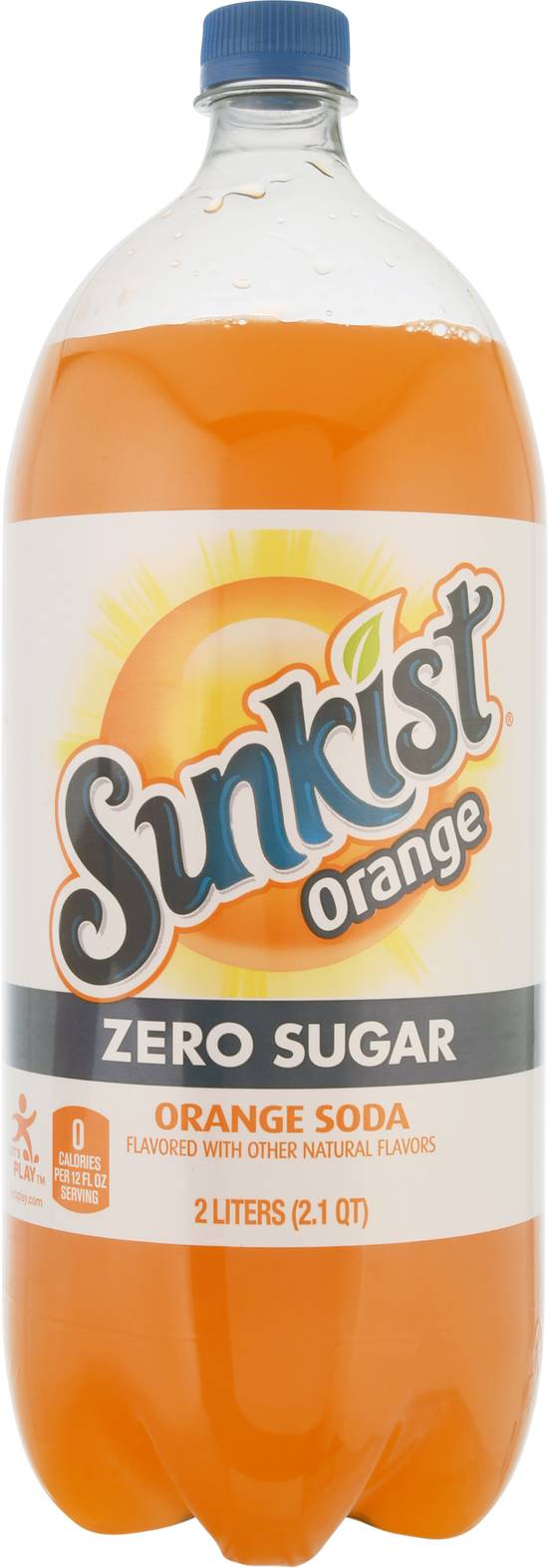 Sunkist Zero Sugar Soda (2 L) (orange)