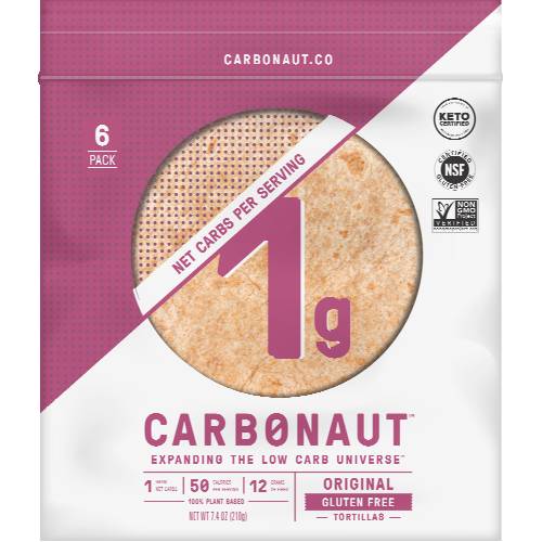 Carbonaut Original Gluten Free Tortillas