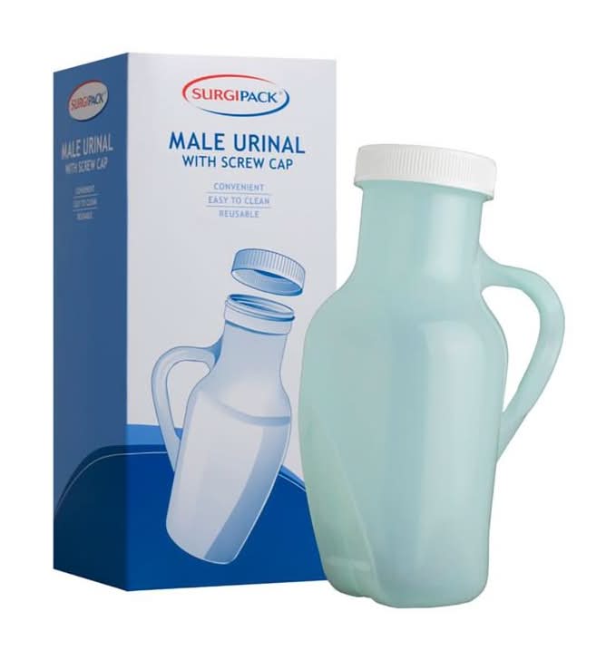 Surgipack Male Urinal w/Handle and Lid