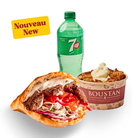 Trio Pita Cuit au Four Kafta Kabab