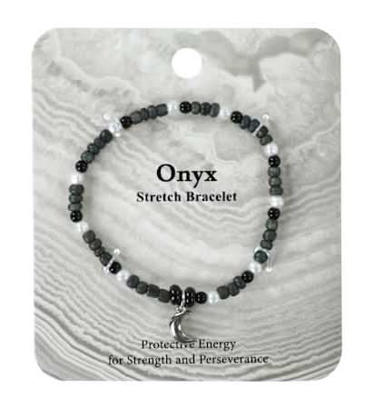 Semi-Precious Stone Bracelet Onyx