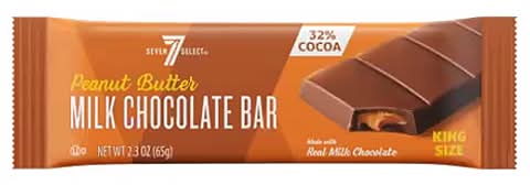 7-Select Milk Chocolate Peanut Butter Bar King Size 2.3oz