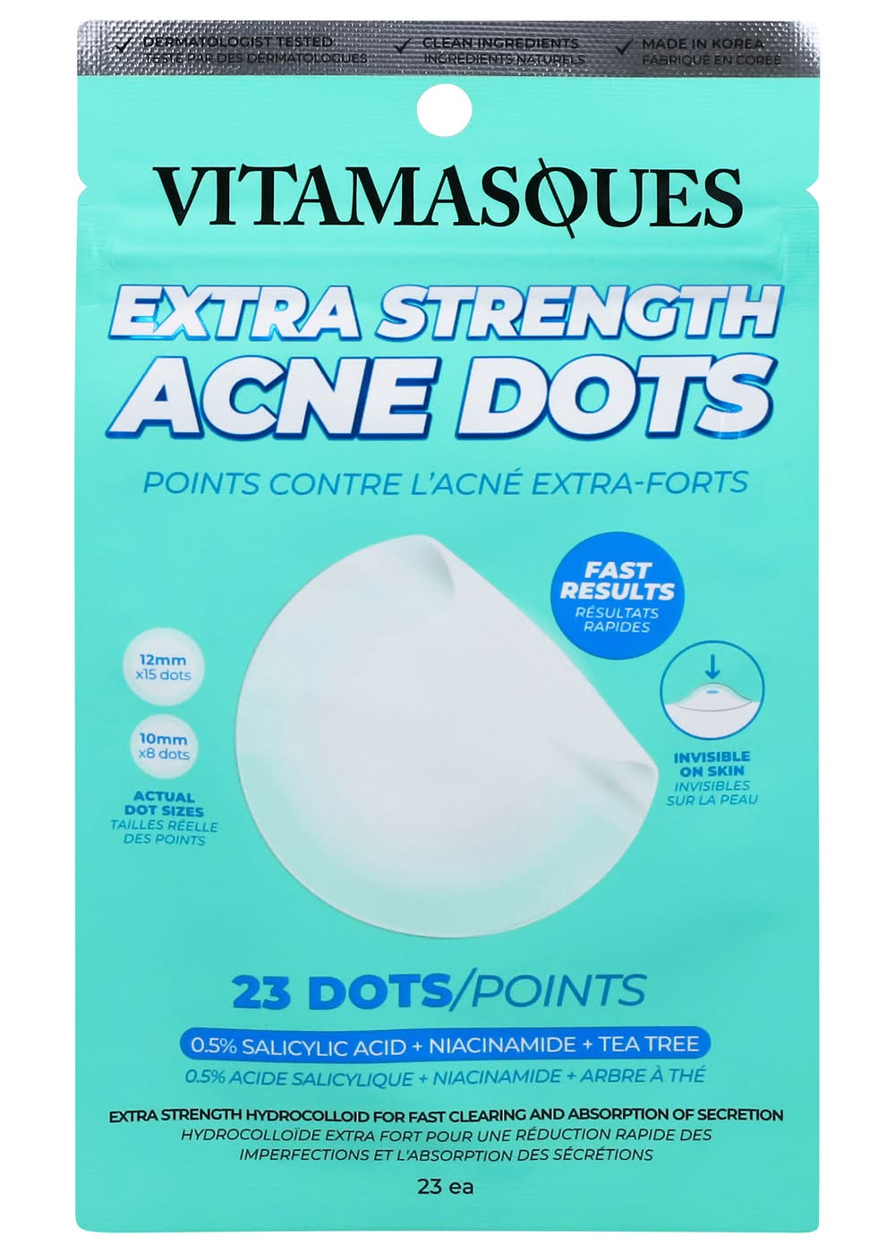 Vitamasques Acne Patches Face Mask Set (23 ct)