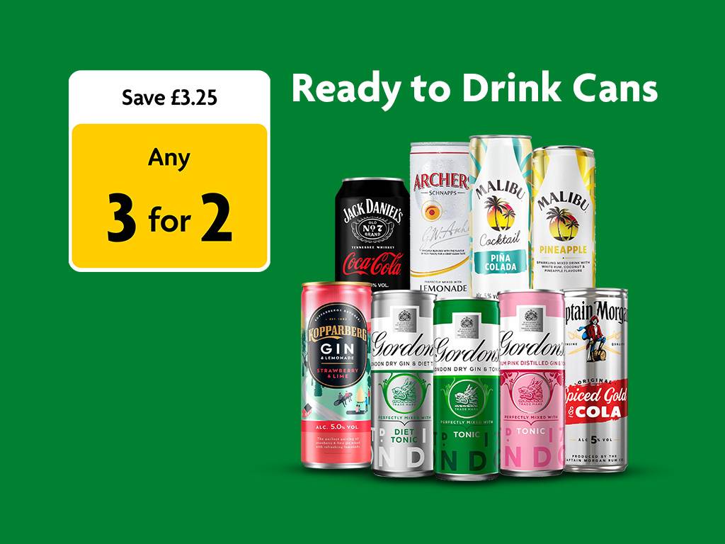 3 for 2 Alcohol Cans