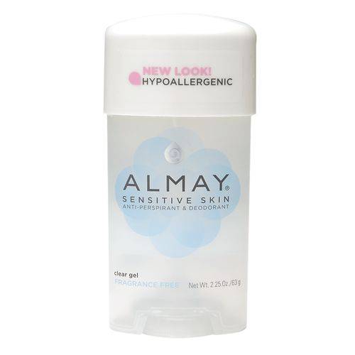 Almay Clear Gel Antiperspirant & Deodorant Fragrance Free - 2.25 oz