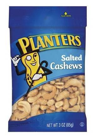 Planters Salted Cashews 1.5oz Bottle