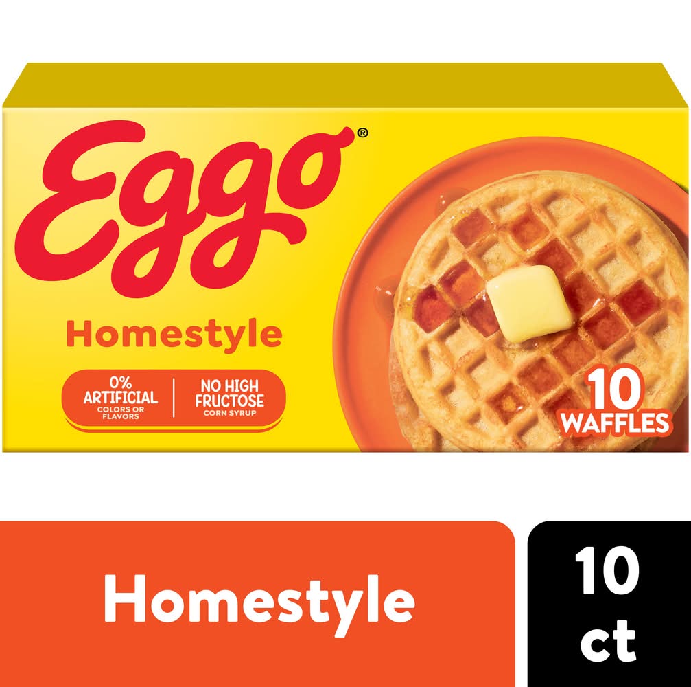 Kellogg's Eggo Homestyle Waffles (12.3 oz, 10 ct)