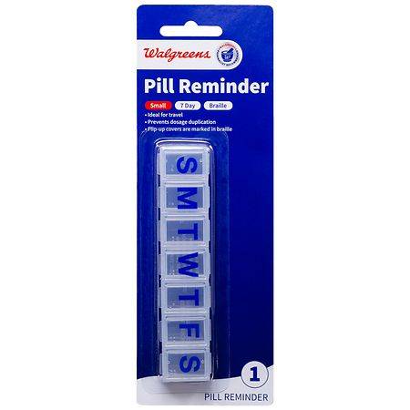 Walgreens 7-Day Pill Reminder With Braille Small