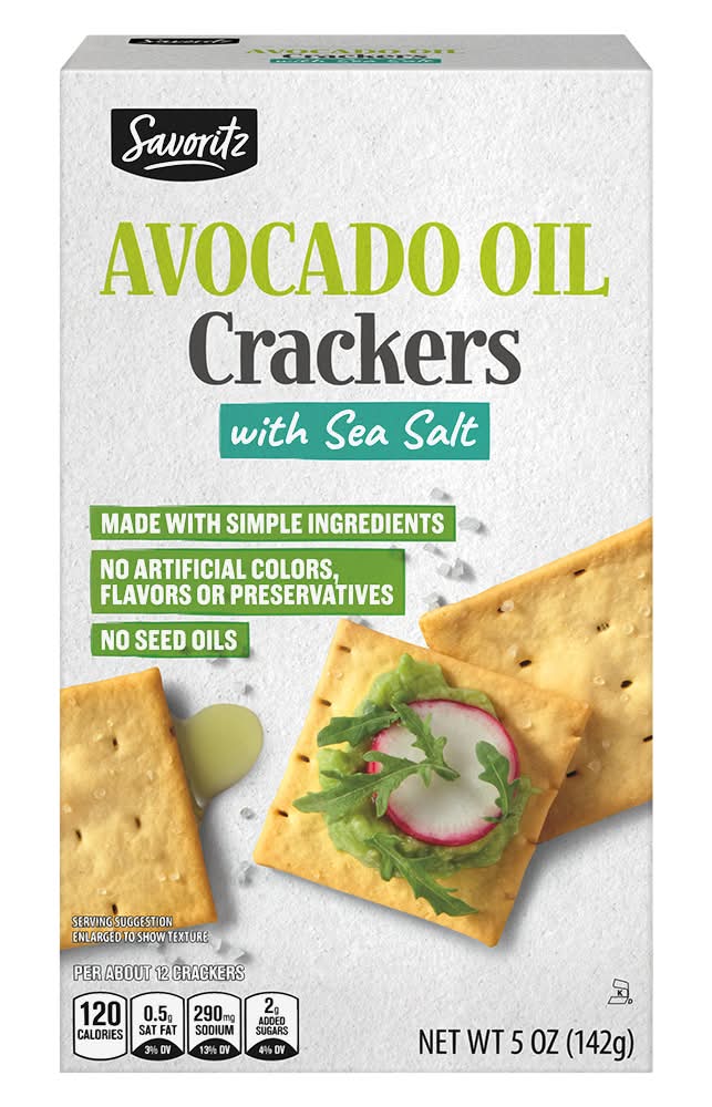Savoritz Avocado Oil Sea Salt Cracker