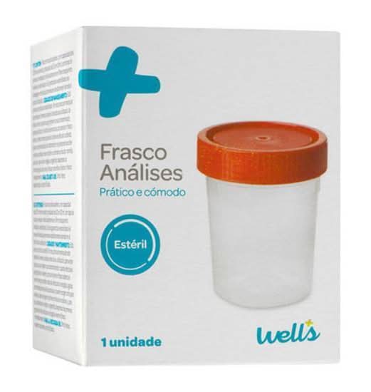 Frasco para Análises Cap. 120 ml Well's 1 un