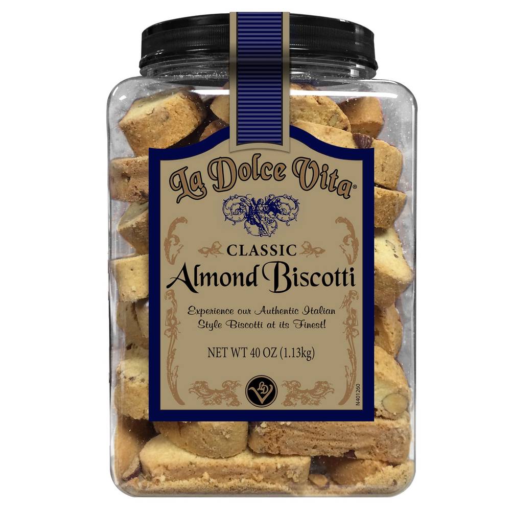 La Dolce Vita Classic Almond Biscotti (40 oz)